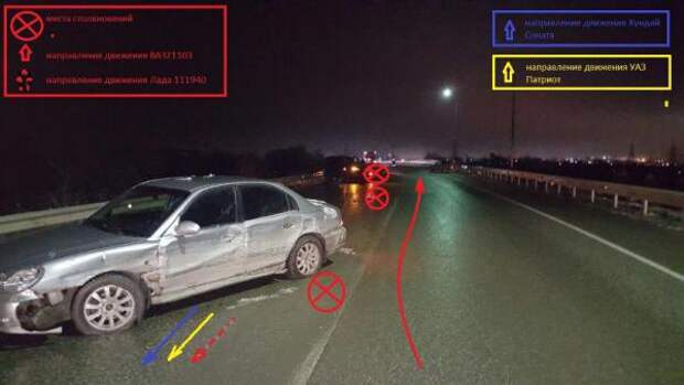 Пьяный водитель устроил массовое ДТП с двумя пострадавшими на Ставрополье