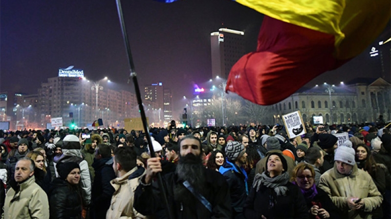 Протесты в Бухаресте