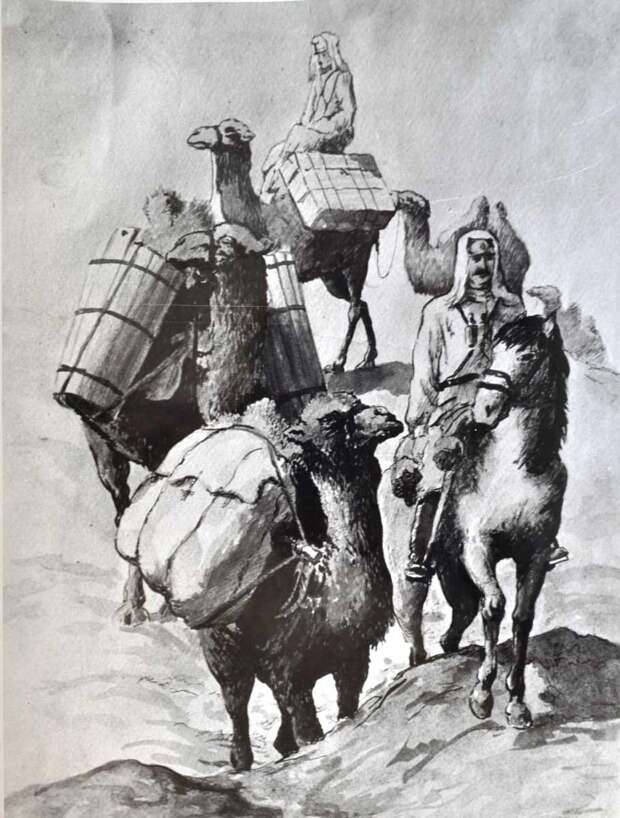 Четвертое путешествие Н.М. Пржевальского (рисунок В.И. Роборовского)
