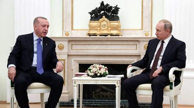 Путин подколол Эрдогана на встрече в Москве