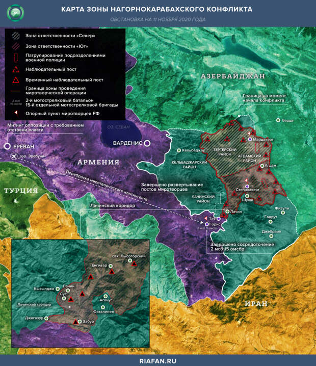 Обстановка в зоне нагорнокарабахского конфликта